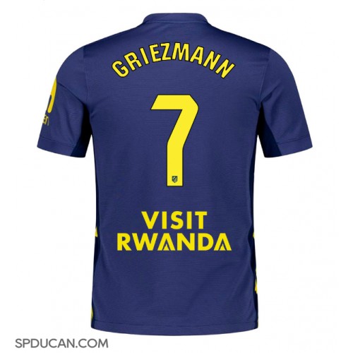 Muški Nogometni Dres Atletico Madrid Antoine Griezmann #7 Gostujuci 2025-26 Kratak Rukav Muški Nogometni Dres Atletico Madrid Antoine Griezmann #7 Gostujuci 2025-26 Kratak Rukav